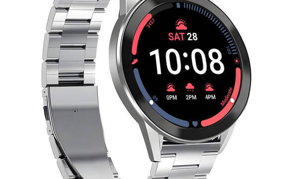 PURO Metal Stainless Steel Band – Pasek / bransoleta ze stali nierdzewnej do Samsung Galaxy Watch 4 / Watch 4 Classic (srebrny) - zdjęcie 1