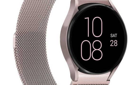 Puro Milanese Magnetic Band – Pasek ze stali nierdzewnej do Samsung Galaxy Watch 4 / Watch 4 Classic (różowe złoto) - zdjęcie 1