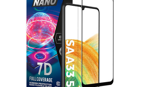Crong 7D Nano Flexible Glass – Niepękające szkło hybrydowe 9H na cały ekran Samsung Galaxy A33 5G - zdjęcie 1