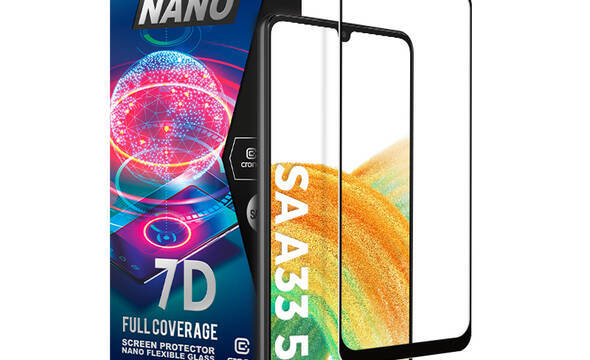 Crong 7D Nano Flexible Glass – Niepękające szkło hybrydowe 9H na cały ekran Samsung Galaxy A33 5G - zdjęcie 1