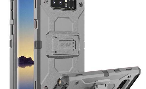 Zizo Armor Cover - Pancerne etui Samsung Galaxy Note 8 (2017) z podstawką i uchwytem do paska (Gray/Black) - zdjęcie 1