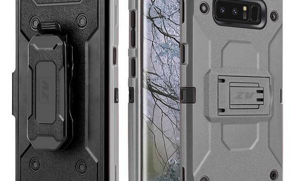 Zizo Armor Cover - Pancerne etui Samsung Galaxy Note 8 (2017) z podstawką i uchwytem do paska (Gray/Black) - zdjęcie 2