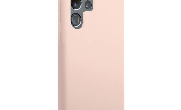 Guess Silicone Script Metal Logo - Etui Samsung Galaxy S22 Ultra (różowy) - zdjęcie 5