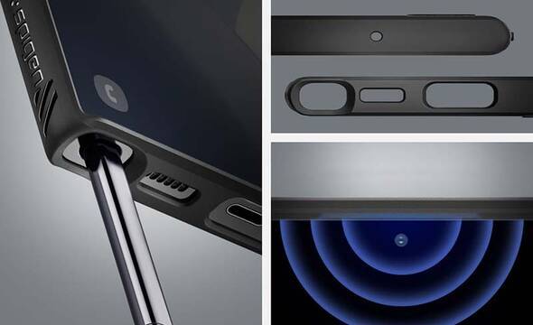 Spigen Liquid Air - Etui Samsung Galaxy S22 Ultra (Czarny) - zdjęcie 1