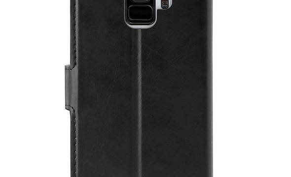 PURO Booklet Wallet Case - Etui Samsung Galaxy S9 z kieszeniami na karty + stand up (czarny) - zdjęcie 3