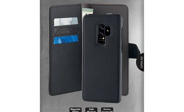 PURO Wallet Detachable - Etui 2w1 Samsung Galaxy S9+ (czarny) - zdjęcie 4