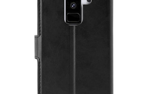 PURO Booklet Wallet Case - Etui Samsung Galaxy S9+ z kieszeniami na karty + stand up (czarny) - zdjęcie 3