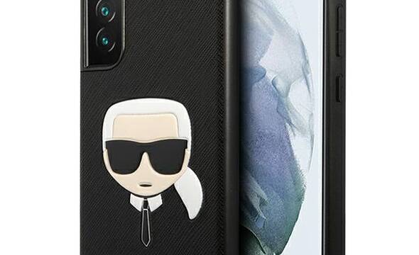 Karl Lagerfeld Saffiano Ikonik Karl`s Head - Etui Samsung Galaxy S21 FE (czarny) - zdjęcie 1
