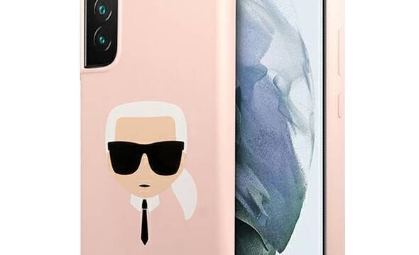 Karl Lagerfeld Silicone Ikonik Karl`s Head - Etui Samsung Galaxy S22+ (różowy) - zdjęcie 1