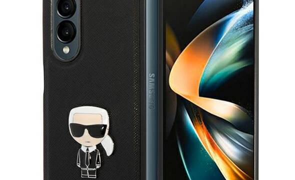 Karl Lagerfeld Saffiano Ikonik - Etui Samsung Galaxy Z Fold 4 (czarny) - zdjęcie 1