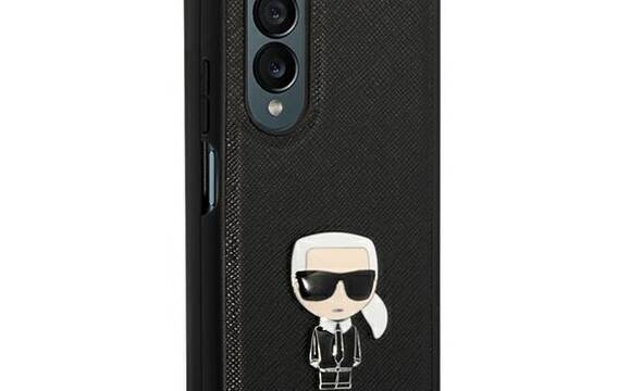 Karl Lagerfeld Saffiano Ikonik - Etui Samsung Galaxy Z Fold 4 (czarny) - zdjęcie 2