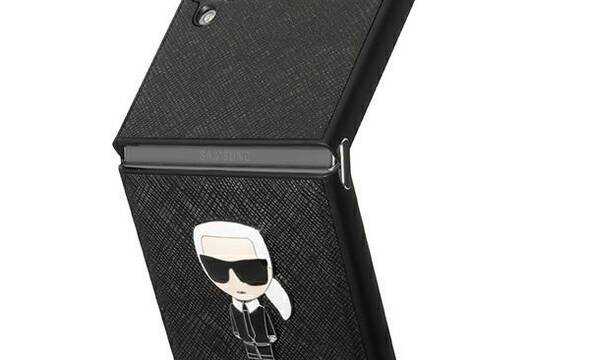 Karl Lagerfeld Saffiano Ikonik - Etui Samsung Galaxy Z Flip 4 (czarny) - zdjęcie 1