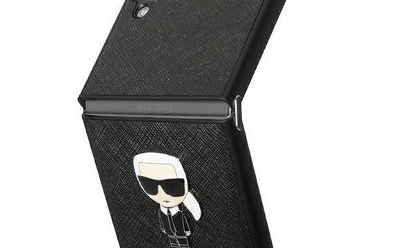 Karl Lagerfeld Saffiano Ikonik - Etui Samsung Galaxy Z Flip 4 (czarny) - zdjęcie 1