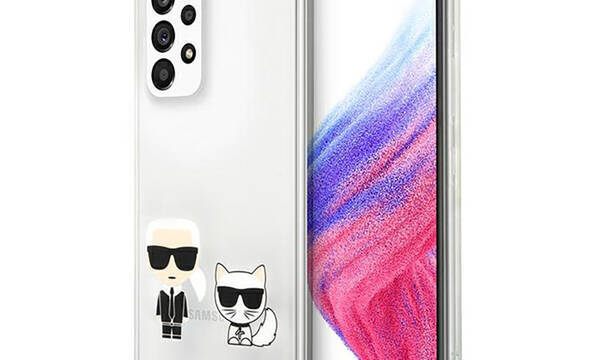 Karl Lagerfeld Ikonik & Choupette - Etui Samsung A53 (przezroczysty) - zdjęcie 1