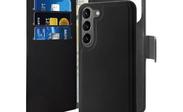 PURO Wallet Detachable - Etui 2w1 Samsung Galaxy S23 (czarny) - zdjęcie 1