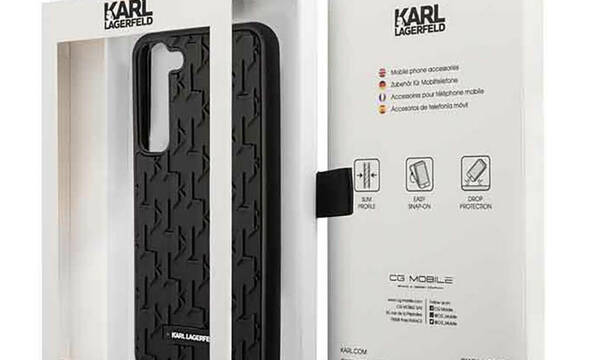 Karl Lagerfeld Monogram 3D Pattern - Etui Samsung Galaxy S23 (czarny) - zdjęcie 5