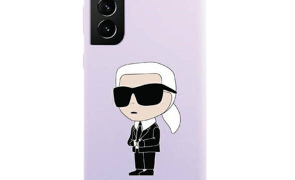 Karl Lagerfeld Silicone NFT Ikonik - Etui Samsung Galaxy S23 Ultra (fioletowy) - zdjęcie 1