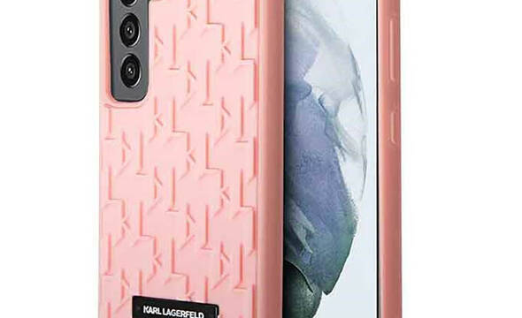 Karl Lagerfeld Monogram 3D Pattern - Etui Samsung Galaxy S23 (różowy) - zdjęcie 1