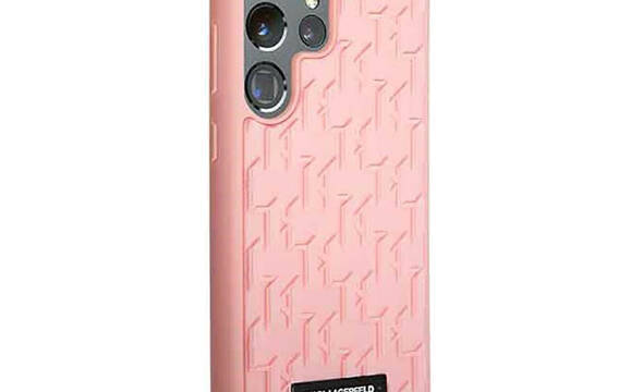 Karl Lagerfeld Monogram 3D Pattern - Etui Samsung Galaxy S23 Ultra (różowy) - zdjęcie 3