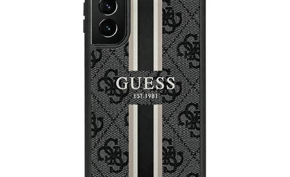 Guess 4G Printed Stripe - Etui Samsung Galaxy S23 Ultra (czarny) - zdjęcie 1