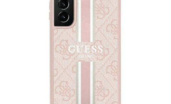 Guess 4G Printed Stripe - Etui Samsung Galaxy S23 Ultra (różowy) - zdjęcie 1