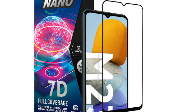 Crong 7D Nano Flexible Glass - Szkło hybrydowe 9H na cały ekran Samsung Galaxy M23 5G - zdjęcie 1