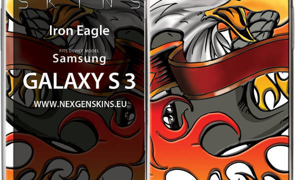 Nexgen Skins - Zestaw skórek na obudowę z efektem 3D Samsung GALAXY S III (Iron Eagle 3D) - zdjęcie 1