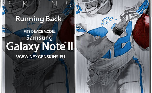 Nexgen Skins - Zestaw skórek na obudowę z efektem 3D Samsung GALAXY Note 2 (Running Back 3D) - zdjęcie 1