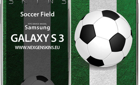 Nexgen Skins - Zestaw skórek na obudowę z efektem 3D Samsung GALAXY S III (Soccer Field 3D) - zdjęcie 1