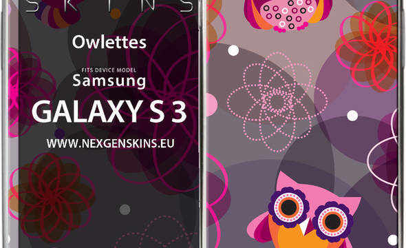 Nexgen Skins - Zestaw skórek na obudowę z efektem 3D Samsung GALAXY S III (Owlettes 3D) - zdjęcie 1