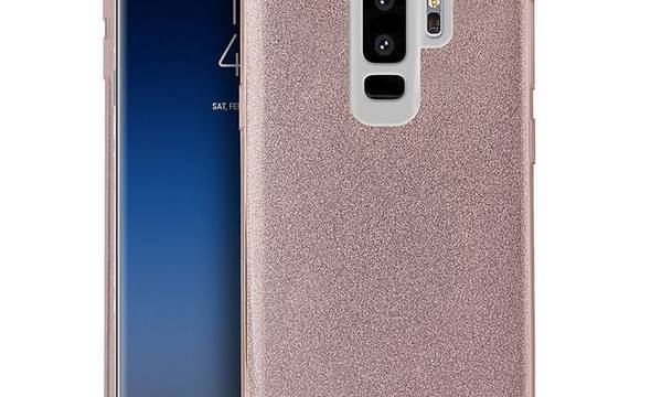 PURO Glitter Shine Cover - Etui Samsung Galaxy S9+ (Rose Gold) - zdjęcie 1