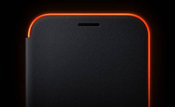 Samsung Neon Flip Cover - Etui z klapką Samsung Galaxy A3 (2017) z efektem podświetlenia (czarny) - zdjęcie 5