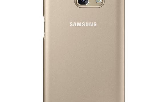Samsung Neon Flip Cover - Etui z klapką Samsung Galaxy A3 (2017) z efektem podświetlenia (złoty) - zdjęcie 2