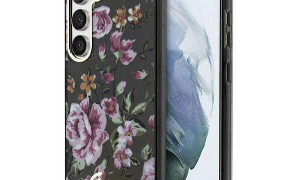 Guess Flower Collection - Etui Samsung Galaxy S23+ (czarny) - zdjęcie 1