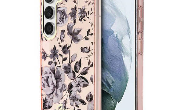 Guess Flower Collection - Etui Samsung Galaxy S23+ (różowy) - zdjęcie 1
