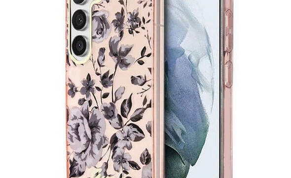 Guess Flower Collection - Etui Samsung Galaxy S23 (różowy) - zdjęcie 1