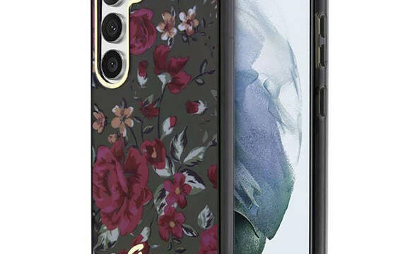 Guess Flower Collection - Etui Samsung Galaxy S23+ (khaki) - zdjęcie 1