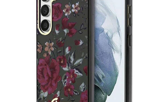 Guess Flower Collection - Etui Samsung Galaxy S23 (khaki) - zdjęcie 1