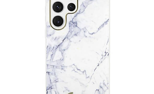 Guess Marble Collection - Etui Samsung Galaxy S23 Ultra (biały) - zdjęcie 1
