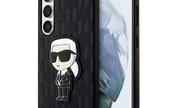 Karl Lagerfeld NFT Saffiano Monogram Ikonik - Etui Samsung Galaxy S23 (czarny) - zdjęcie 1