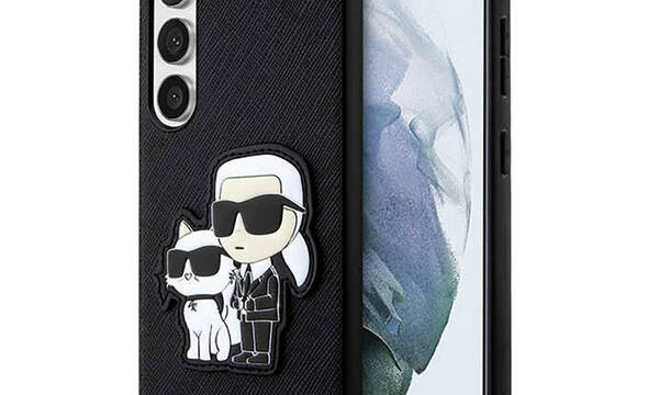 Karl Lagerfeld NFT Saffiano Karl & Choupette - Etui Samsung Galaxy S23 (czarny) - zdjęcie 1