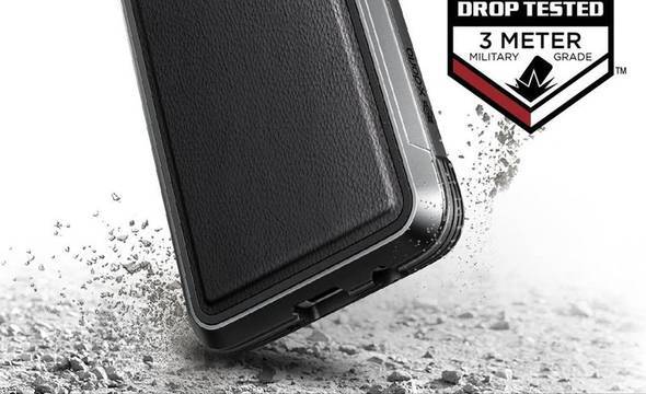 X-Doria Defense Lux - Etui aluminiowe Samsung Galaxy S9 (Black Leather) - zdjęcie 4