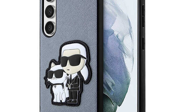 Karl Lagerfeld NFT Saffiano Karl & Choupette - Etui Samsung Galaxy S23+ (szary) - zdjęcie 1