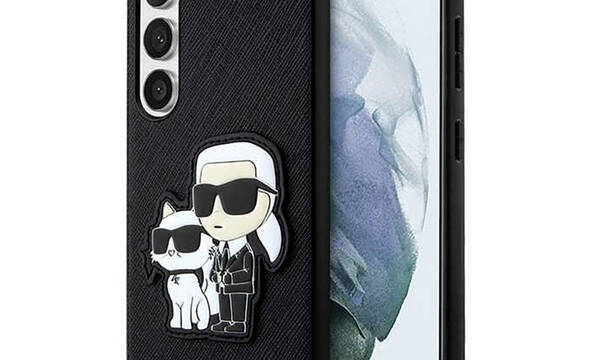 Karl Lagerfeld NFT Saffiano Karl & Choupette - Etui Samsung Galaxy S23+ (czarny) - zdjęcie 1