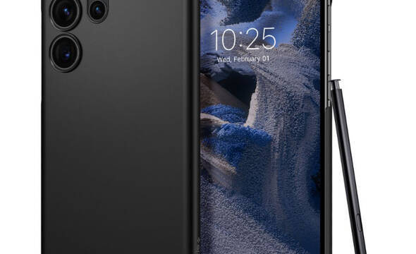 Spigen Airskin - Etui do Samsung Galaxy S23 Ultra (Czarny) - zdjęcie 1