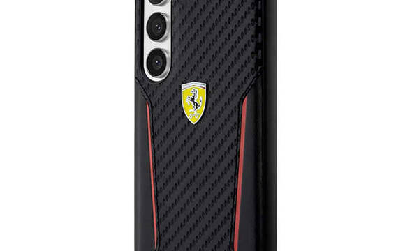 Ferrari Carbon Contrast Edges - Etui Samsung Galaxy S23+ (czarny) - zdjęcie 2
