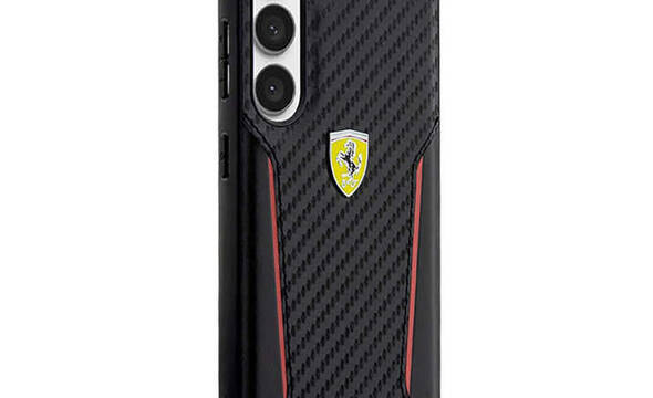 Ferrari Carbon Contrast Edges - Etui Samsung Galaxy S23+ (czarny) - zdjęcie 4