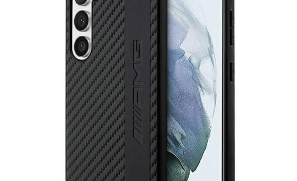 AMG Carbon Stripe & Embossed - Etui Samsung Galaxy S23+ (czarny) - zdjęcie 1