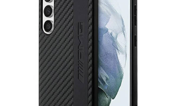 AMG Carbon Stripe & Embossed - Etui Samsung Galaxy S23 (czarny) - zdjęcie 1