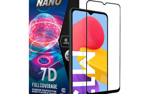 Crong 7D Nano Flexible Glass – Niepękające szkło hybrydowe 9H na cały ekran Samsung Galaxy M13 - zdjęcie 1